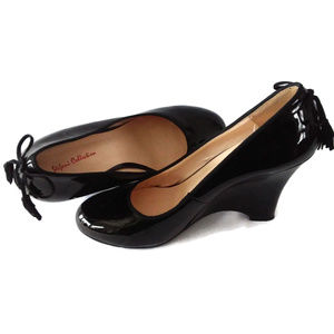 STEFANI COLLECTION Heels Tammy Wedges Bow Accent